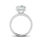 9ct White Gold Round Lab Grown Diamond Ring 2