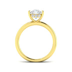 9ct Yellow Gold Cushion Lab Grown Diamond Ring 2