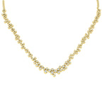 9ct Yellow Gold Round Lab Grown Diamond Necklace 1