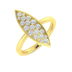 9ct Yellow Gold Round Lab Grown Diamond Ring 1