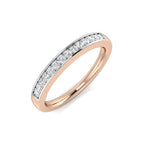 18ct Rose Gold Round Diamond Ring 1