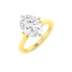 9ct Yellow Gold Oval Lab Grown Diamond Ring 1