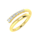 9ct Yellow Gold Round Lab Grown Diamond Ring 1