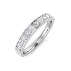 9ct White Gold Round Lab Grown Diamond Ring 1