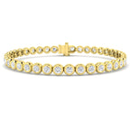 18ct Yellow Gold Round Lab Grown Diamond Bracelet 1
