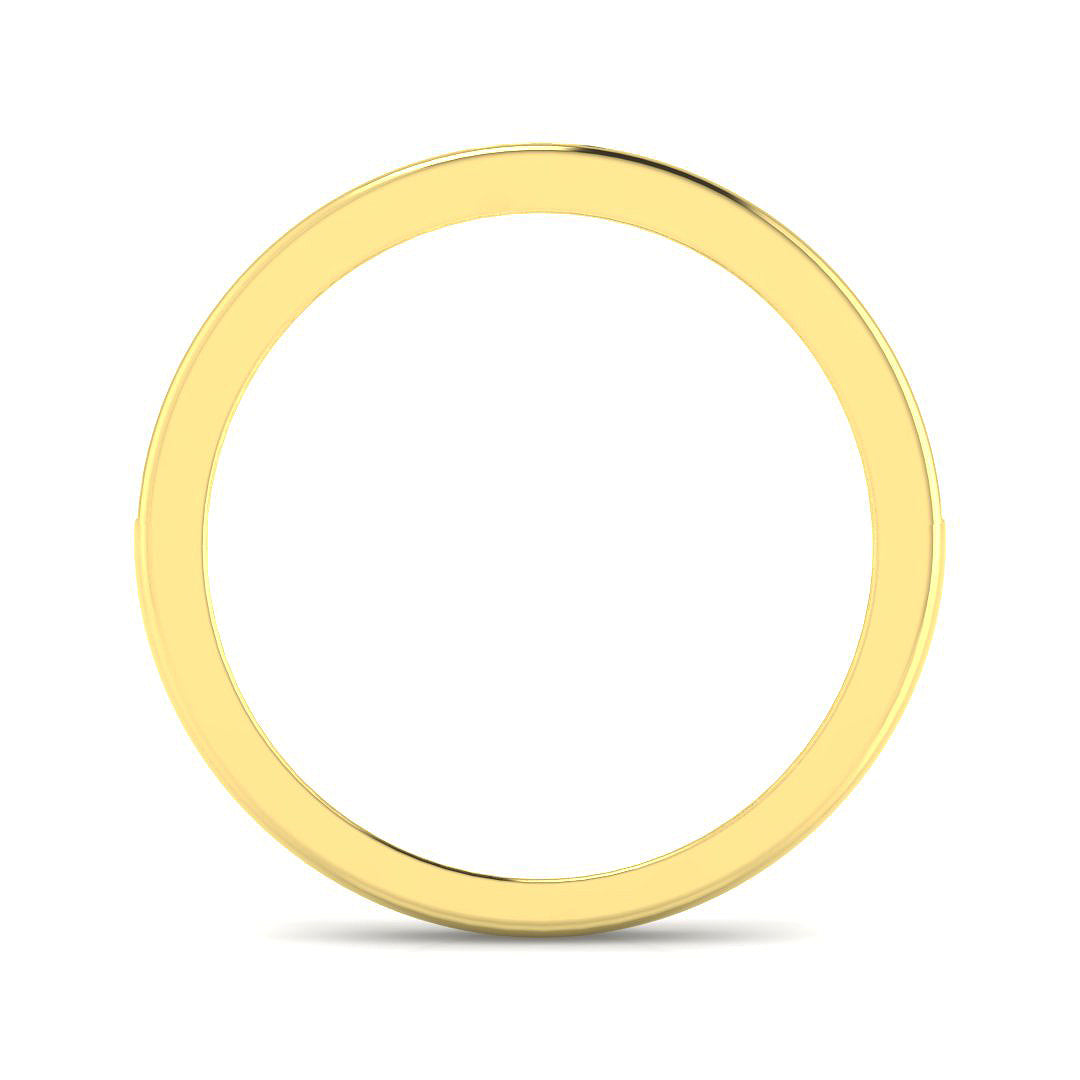 9ct Yellow Gold Round Blue Sapphire and Diamond Ring 2