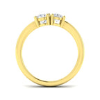 9ct Yellow Gold Oval and Pear Lab Grown Diamond Ring 2