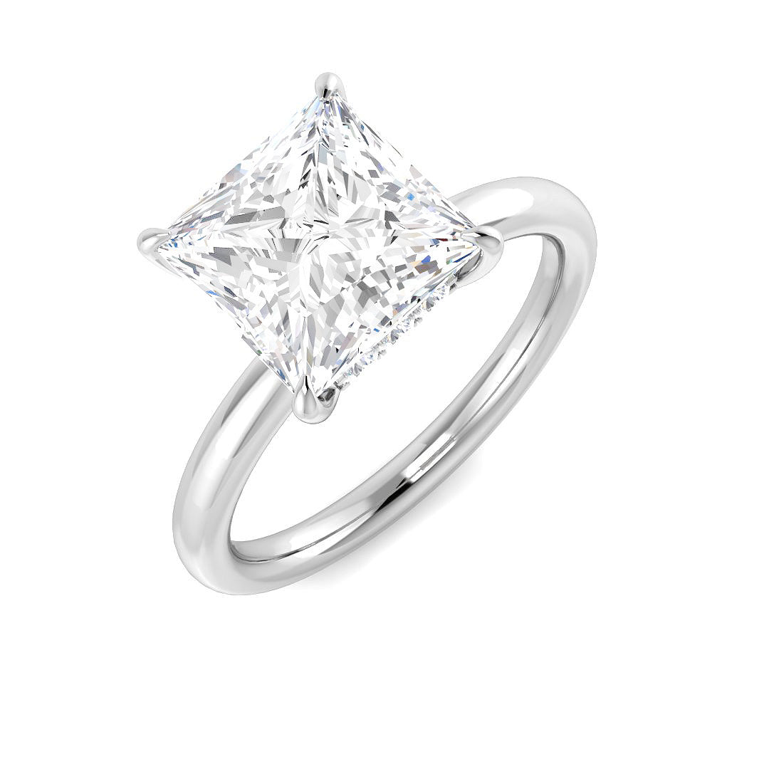 Platinum Princess Lab Grown Diamond Ring 1
