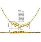 9ct Yellow Gold Round Lab Grown Diamond Necklace 2