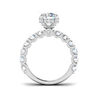 Platinum Round Lab Grown Diamond Ring 2