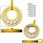 9ct Yellow Gold Round Lab Grown Diamond Pendant 2