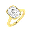 9ct Yellow Gold Cushion Lab Grown Diamond Ring 1