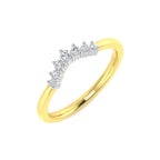 9ct Yellow Gold Round Diamond Ring 1