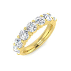 9ct Yellow Gold Round Lab Grown Diamond Ring 1
