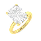 9ct Yellow Gold Cushion Lab Grown Diamond Ring 1