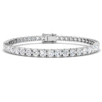 18ct White Gold Round Lab Grown Diamond Bracelet 1