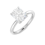 9ct White Gold Cushion Lab Grown Diamond Ring 1