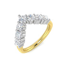 9ct Yellow Gold Round Lab Grown Diamond Ring 1