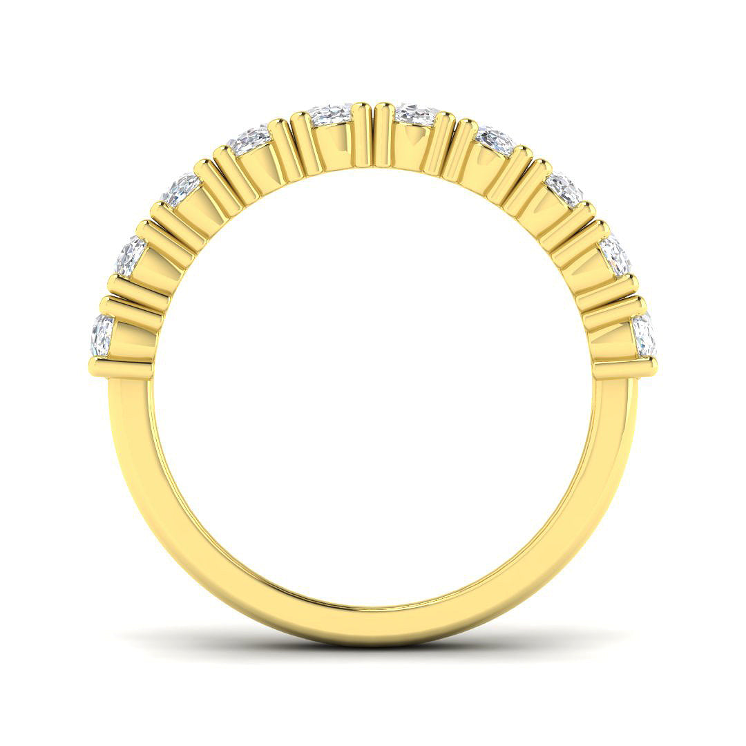 9ct Yellow Gold Oval Lab Grown Diamond Ring 2