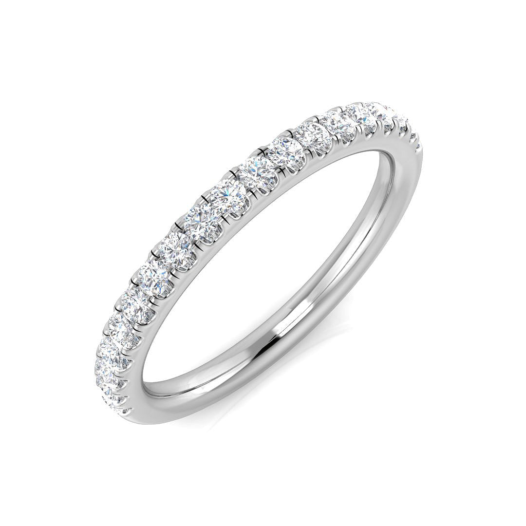Platinum Round Lab Grown Diamond Ring 1