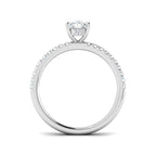 9ct White Gold Cushion Lab Grown Diamond Ring 2