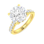 9ct Yellow Gold Round Lab Grown Diamond Ring 1