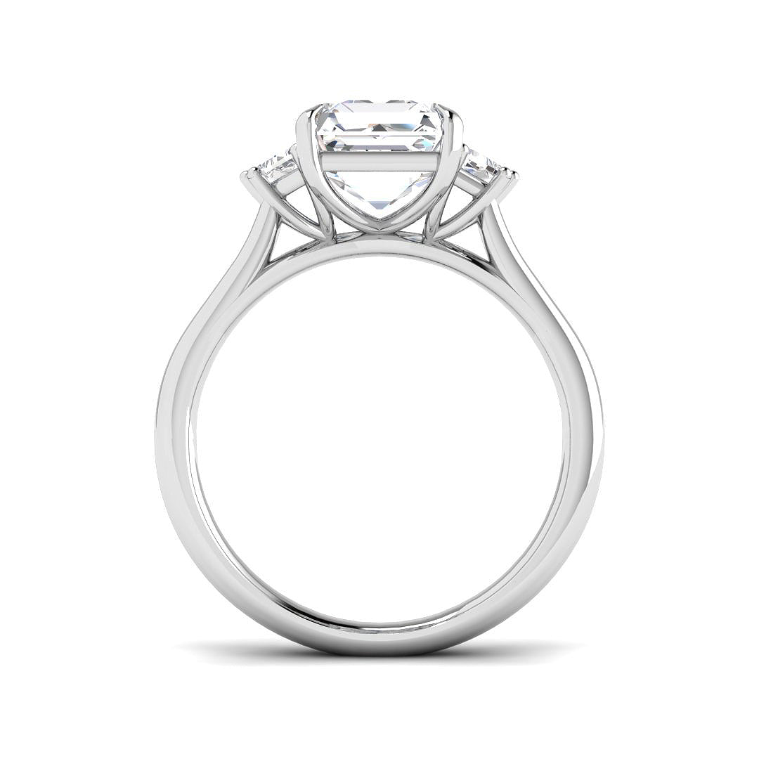 9ct White Gold Cadillac Lab Grown Diamond Ring 2