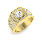 9ct Yellow Gold Round Lab Grown Diamond Ring 1