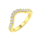 9ct Yellow Gold Round Diamond Ring 1