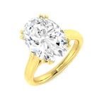 9ct Yellow Gold Round Lab Grown Diamond Ring 1