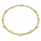 9ct Yellow Gold Round Lab Grown Diamond Bracelet 1