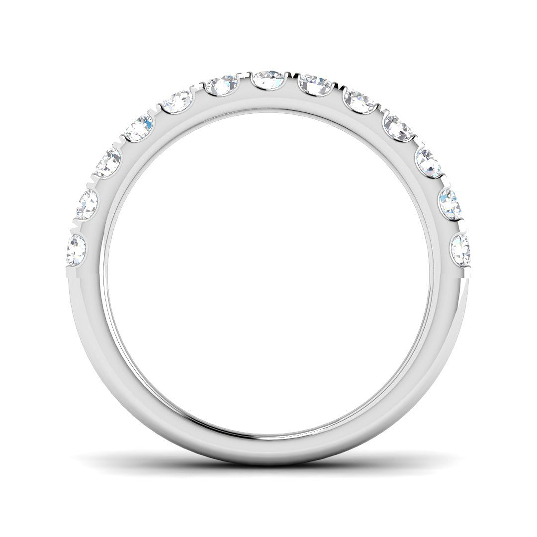 18ct White Gold Round Lab Grown Diamond Ring 2