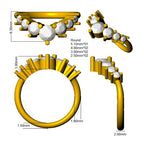Platinum Round Lab Grown Diamond Ring 3