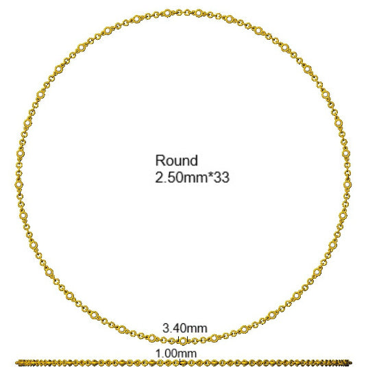 9ct Yellow Gold Round Lab Grown Diamond Necklace 2