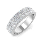 9ct White Gold Round Lab Grown Diamond Ring 1