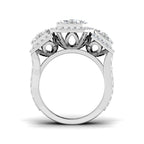 9ct White Gold Round Lab Grown Diamond Ring 2