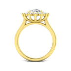 9ct Yellow Gold Round Lab Grown Diamond Ring 2