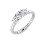 Platinum Round Lab Grown Diamond Ring 1