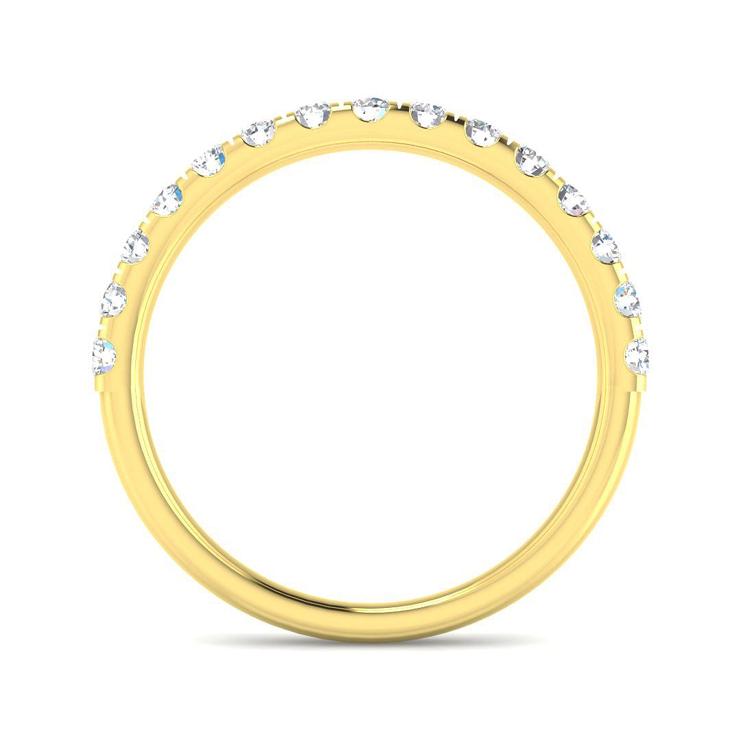 9ct Yellow Gold Round Diamond Ring 2