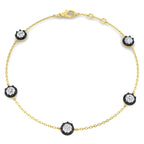 9ct Yellow Gold Round Lab Grown Diamond Bracelet 1