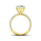 9ct Yellow Gold Round Lab Grown Diamond Ring 2