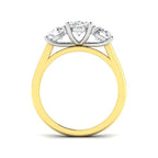 18ct Two Tone Oval Lab Grown Diamond Ring 2