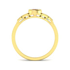 9ct Yellow Gold Round Ruby and Diamond Ring 2