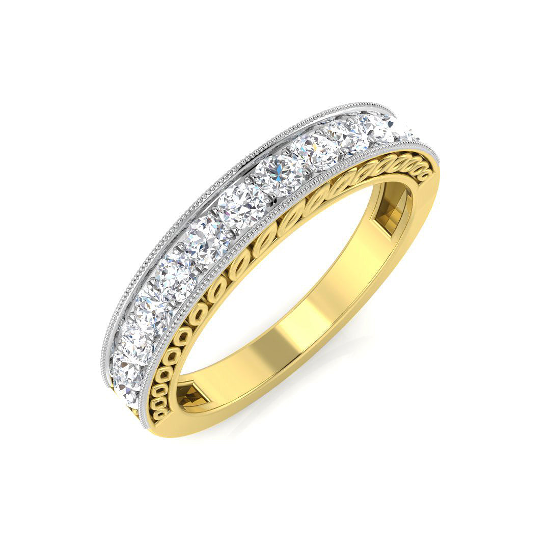 18ct Yellow Gold Round Diamond Ring 1