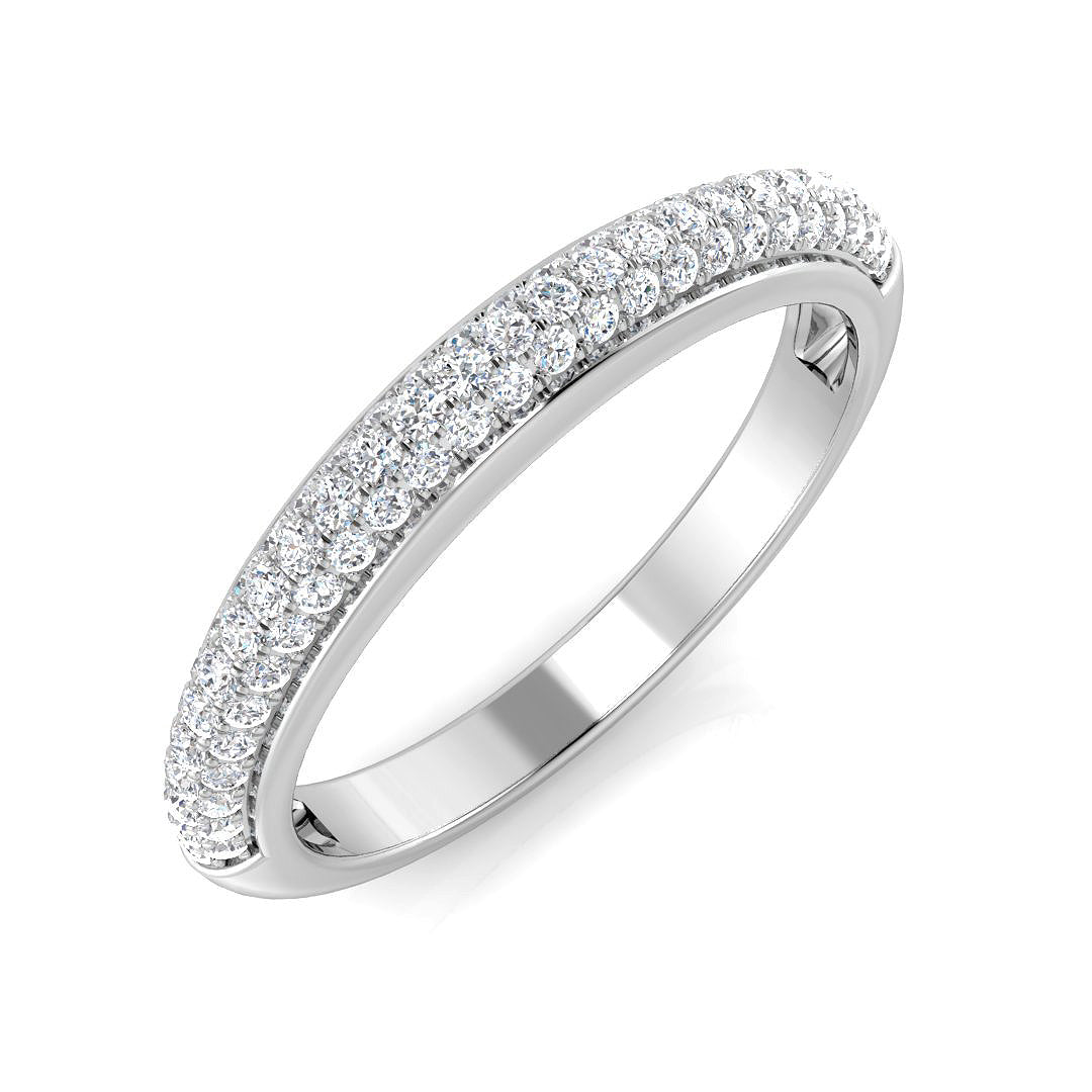 18ct White Gold Round Diamond Ring 1