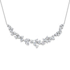 9ct White Gold Round Lab Grown Diamond Necklace 1