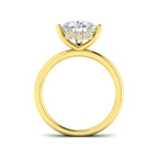 9ct Yellow Gold Pear Lab Grown Diamond Ring 2