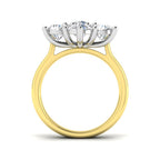 9ct Two Tone Round Lab Grown Diamond Ring 2