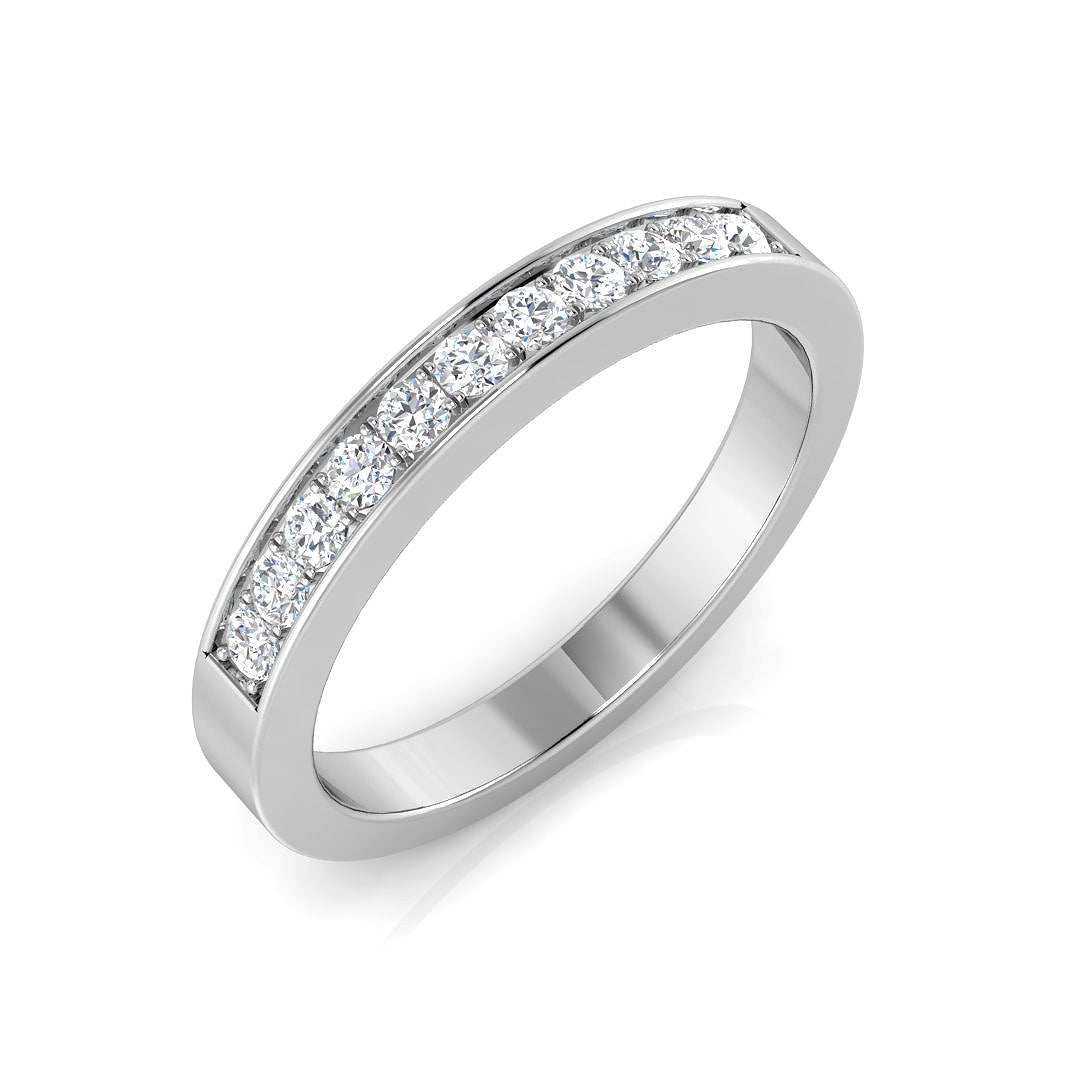 Platinum Round Lab Grown Diamond Ring 1