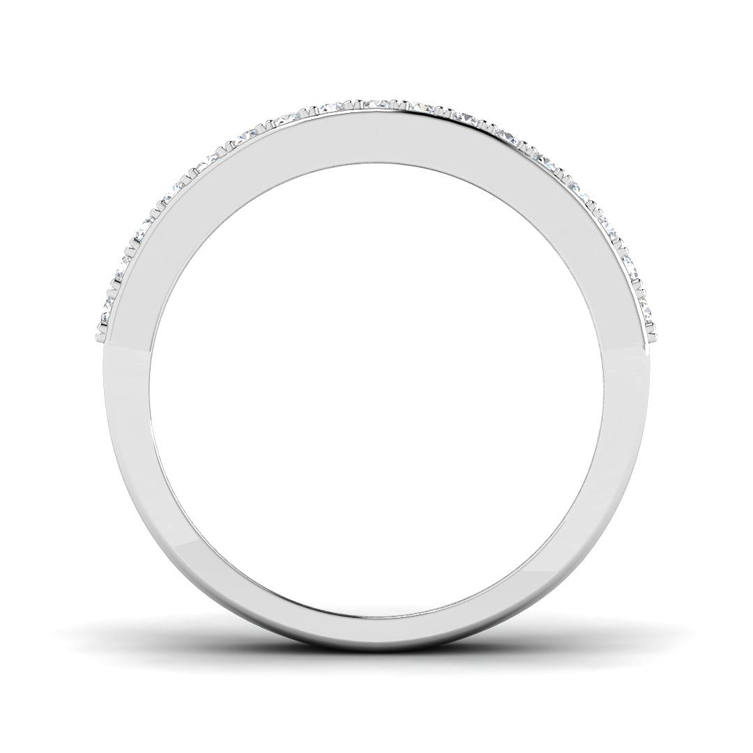 9ct White Gold Baguette Lab Grown Diamond Ring 2